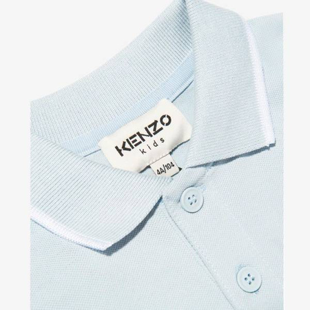 KENZO Kids Polo dziecięce dla chłopca z krótkim rękawem błękitne