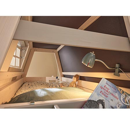 LIFETIME Kidsrooms Łóżko dziecięce na niskiej antresoli My Hangout, whitewash