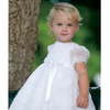 SARAH LOUISE Girls tulle and organza dress in white