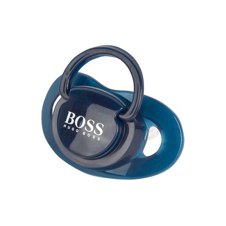 BOSS Kids Smoczek niebieski