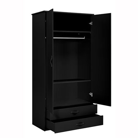 LIFETIME Kidsrooms Wardrobe with two doors, black