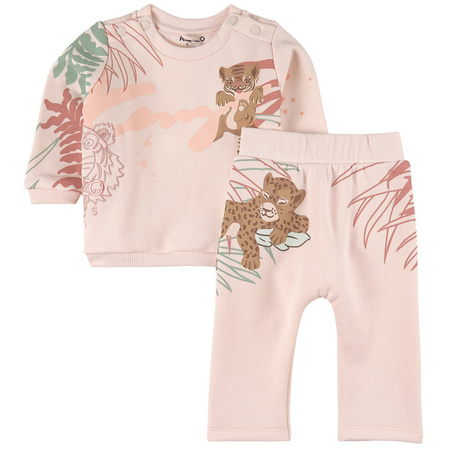 KENZO Kids Komplet niemowlęcy bluza i spodnie Tiger różowy