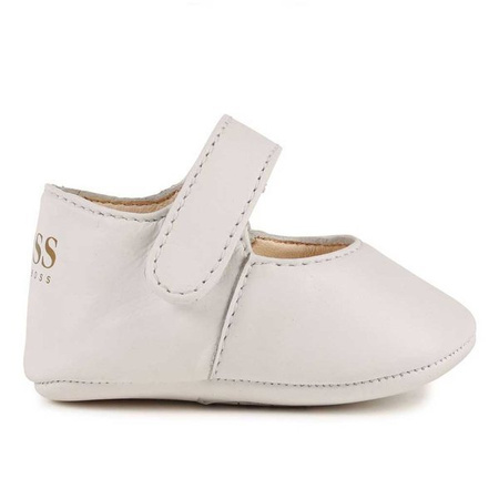BOSS Kids White ballerina shoes