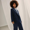 BOSS Kids Boys two-piece navy striped suit