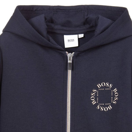 BOSS KIDS Two Material Hooded Cardigan Suit