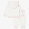 BOSS Kids Baby girls 2-piece logo tracksuit in white