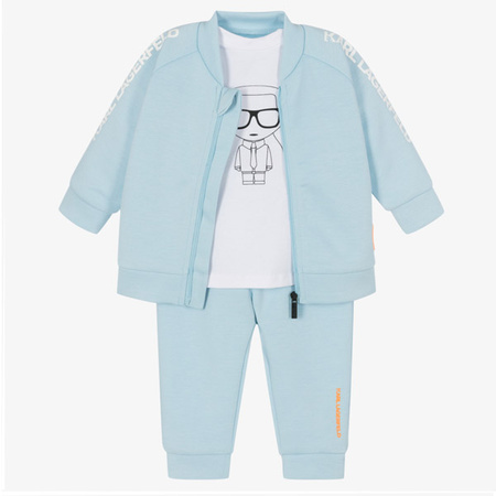 KARL LAGERFELD Kids Baby boys blue and white set