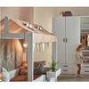 LIFETIME Kidsrooms Kid's 4-in-1 Bed with Top Construction Essence Peach