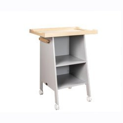 DILI BEST DINO Komoda dziecięca szara / naturalne drewno