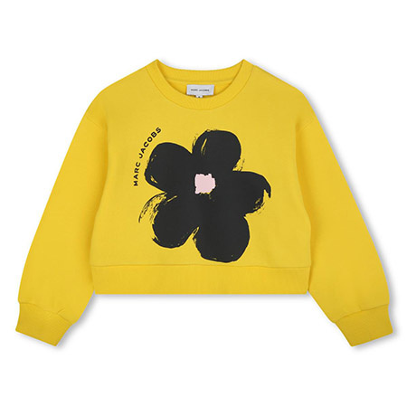 THE MARC JACOBS Bluza dziecięce z nadrukiem torebki żółta