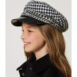 TWINSET Girls houndstooth hat