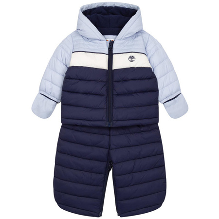 BOSS Kids Baby boys hooded snowsuit in light blue