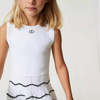 TWINSET Girls sleeveless jacquard logo dress, pink