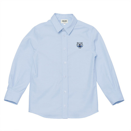 KENZO Kids Boys Oxford Blue Shirt 