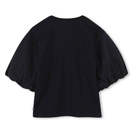 BOSS Kids Girls' short-sleeved T-shirt with logo appliqué