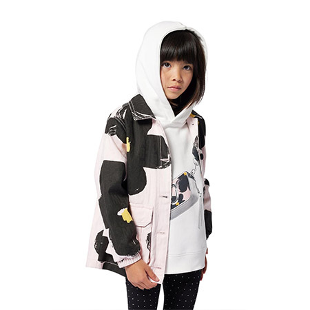 THE MARC JACOBS Girls IT BAG hooded sweatshirt, white