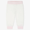 BOSS Kids Baby girls 2-piece logo tracksuit in white