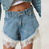 TWINSET Girls woven shorts in turquoise