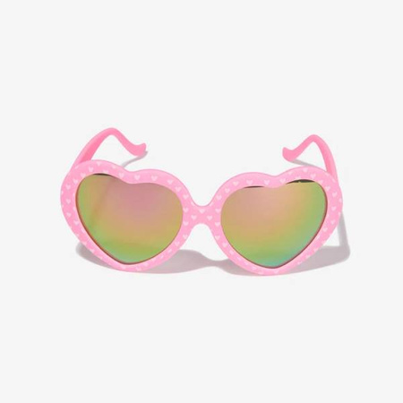 BILLIEBLUSH Okulary dziecięce przeciwsłoneczne dla dziewczynki pastelowy róż (UV400)
