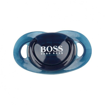 BOSS Kids Smoczek niebieski