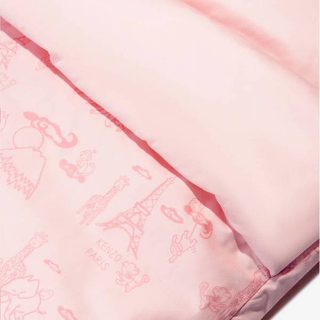 KENZO Kids Śpiworek niemowlęcy do spania pastelowy róż