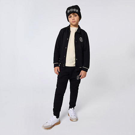 BOSS Kids Boys' Black Sweatpants