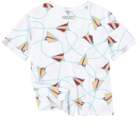 KENZO Kids T-shirt dziewczęcy z nadrukiem
