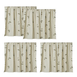 Hoppekids Ole Lukoie bed curtain for high bed, green