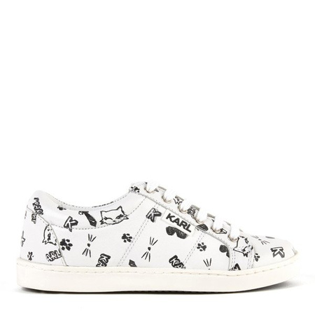 KARL LAGERFELD KIDS Leather leather trainers