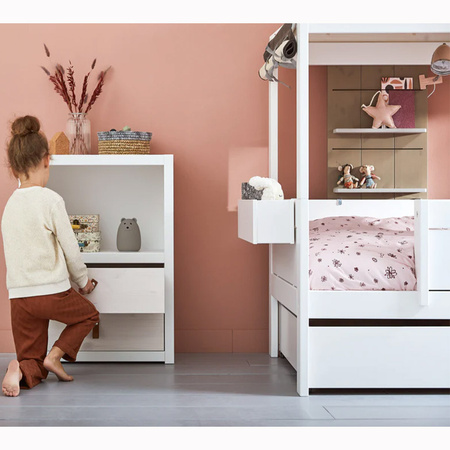 LIFETIME Kidsrooms Regał z jedną półką, biały 