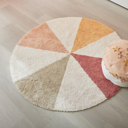 LIFETIME Kidsrooms Round Tufted Rug - Fairy Theatre