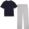 TIMBERLAND Boys blue and grey pajama set