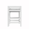 LIFETIME Kidsrooms Łóżko High Sleeper 152 cm z drabinką - Breeze, białe