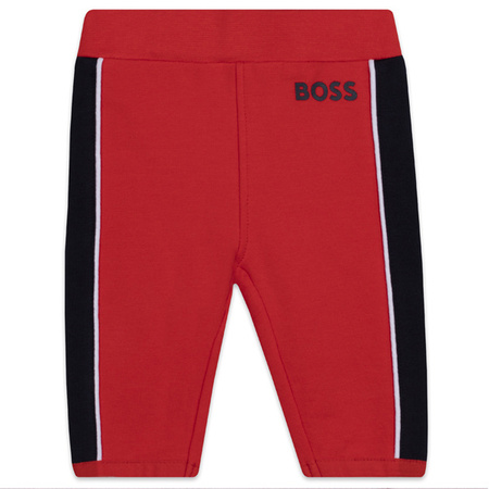 BOSS Kids Dres niemowlęcy dla chłopca trzy-częściowy czerwony