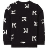 KARL LAGERFELD KIDS Bluza chłopięca czarna z logo