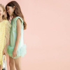 TWINSET Girls pink dress with tulle frill