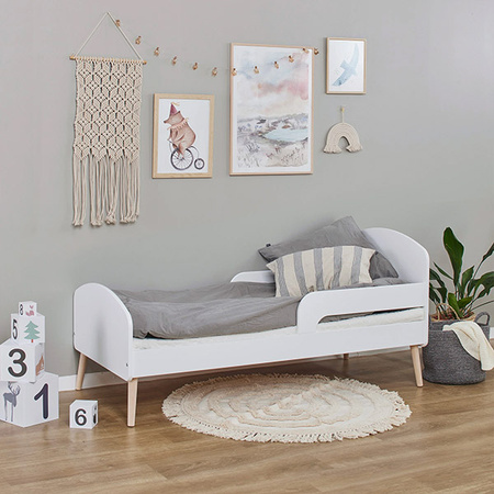 HOPPEKIDS Łóżko młodzieżowe białe 70x160 cm