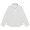 BOSS Kids Elegancka koszula dla chłopca z długim rękawem biała