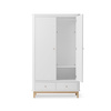 OLIVER FURNITURE Wood Дводверна дитяча шафа-купе білого кольору