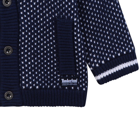 TIMBERLAND Kardigan dziecięcy podszyty futerkiem z kapturem