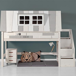 LIFETIME Kidsrooms Łóżko dziecięce na niskiej antresoli My Hangout