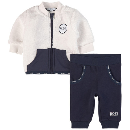 BOSS KIDS Baby track suit in blue and white