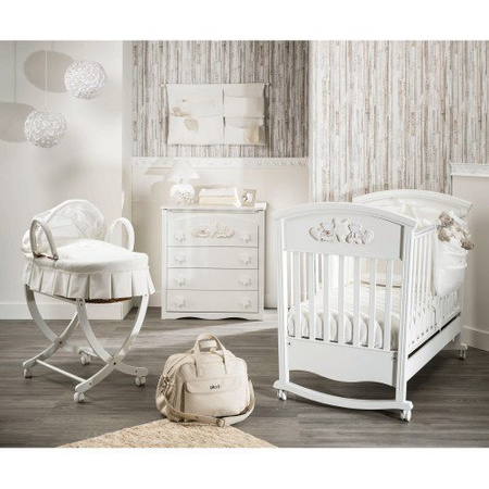 NANNY Carry Cot Moses Basket with Cover Cream 