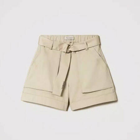 TWINSET Girls woven shorts with maxi pockets