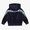 THE MARC JACOBS Boys hooded velour zip-up top