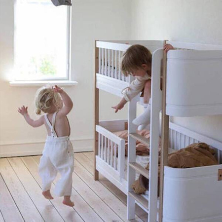 OLIVER FURNITURE Łóżko piętrowe Wood Mini Low Bunk white 70x160 cm