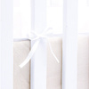 HOPPEKIDS Baby bed bumper 60x120 cm, sand stripes