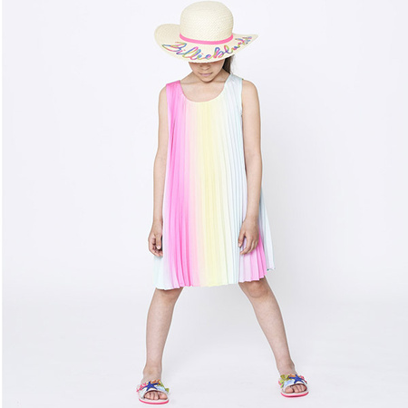 BILLIEBLUSH Sukienka dziewczęca plisowana bez rękawów multikolor