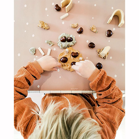 EEVEVE Deskmat Dots - Cinnamon, 70x44 cm