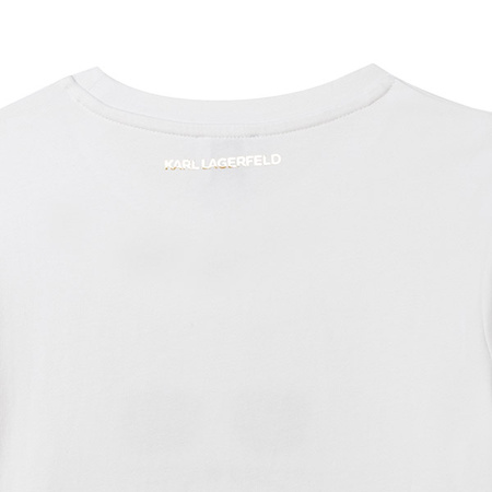 KARL LAGERFELD KIDS Girls White Choupette T-Shirt